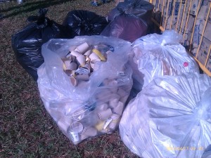 empty plastic bottles in the trash 2